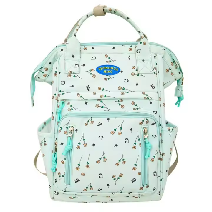 Estudiantes de secundaria, madre y bebé, mochila, viaje, estudiantes universitarios, floral, bolso, cartera, fresco y dulce - 1