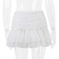2025 falda Sexy sólida para mujer perspectiva plisada Mini faldas cintura Casual Mini vestidos calle club nocturno vestidos cortos de verano - details 10