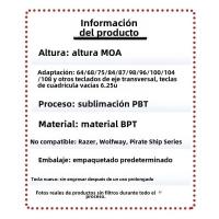 Teclas originales grabadas en el lateral Geng Gui para teclado mecánico Wooting60HE Orr ATK68 Mega Lion MAD60 (teclado no incluido) - details 2
