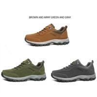 Nuevos Zapatos Originales De Senderismo De Cuero De Gamuza Para Exteriores Para Hombre, Zapatos De Viaje Para Senderismo, Zapatos De Caza, Zapatos Para Correr En El Rastro, Talla Grande 49 - details 4