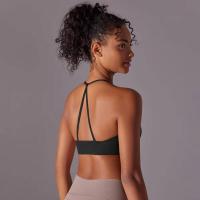 Top de mujer, cuello de chaleco Hai Yuga, decoración triul, deportes con espalda bonita, Top corto a prueba de golpes para - details 27