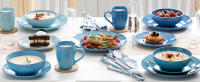 Vancasso-vajilla de cerámica de color Navia Oceano, juego de 16 piezas con plato de cena, plato de postre, tazón de 800ml, juego de tazas y vajilla - details 0