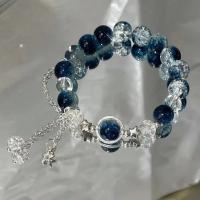 Pulsera de Cristal con Cuentas Sencillas Estilo Coreano con Flores de Pato y Plumas - details 8