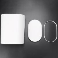 Cubo de basura de plástico estrecho para cocina, papelera tipo prensa para inodoro, cesta de basura para baño, blanco - details 8