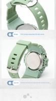 SHUNWAY Nuevo reloj despertador electrónico con luz nocturna deportiva de color gelatina ins reloj multifuncional - details 8