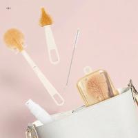 Kit de cepillo para biberones con mango largo, cepillo limpiador de biberones multiusos con rotación de 360 grados, con caja, limpiador de botellas de agua - details 4