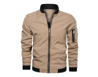 Chaquetas de bombardero con cremallera para hombre, ropa deportiva ajustada con bolsillos, moda Hip Hop, primavera y otoño - details 6