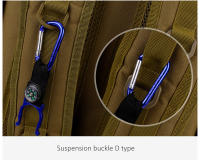 Mochila táctica militar para exteriores para hombre, bolsa de Camping, montañismo, senderismo, viaje, Molle 3P, 60L, 50L - details 18