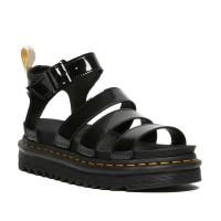 Verano nueva plataforma Martin sandalias de piel de vaca de las mujeres sandalias romanas dedo desnudo hebilla de metal línea de costura - details 9
