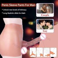 Leten Mono con consolador de cuatro esquinas de cintura alta para masturbadores masculinos, con pantalones huecos alargados y gruesos - details 5