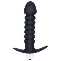 Vibrador Anal de silicona para hombres y mujeres, juguete sexual de bala impermeable, con cuentas, una velocidad, juego de próstata - details 5