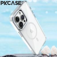 Funda Transparente de Alta Resistencia Pkcase para iPhone Cubierta Magnética Clara para iPhone 16, 15, 14 Plus, 13, 12, 11 Pro Max - details 3