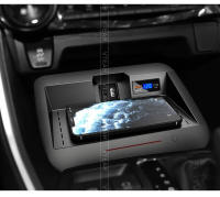 Cargador inalámbrico Qi para coche, placa de carga rápida para teléfono móvil, accesorios para Toyota Rav4 XA50 - details 4
