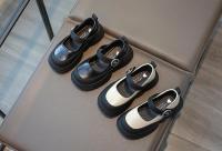 Zapatos de cuero para niños y niñas, calzado de boca baja, moda de Corea del Sur, fondo grueso, Simple, versátil, Primavera, 2024 - details 3