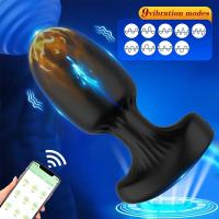 Vibrador con enchufe y control remoto por aplicación, 10 modos de velocidad, masajeador de próstata para hombres, masturbador femenino, juguetes sexuales para adultos, para mujeres, hombres y gays. - details 2