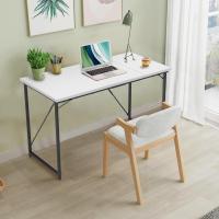 Escritorio pequeño para Ordenador, 100 x 50 x 73 cm Escritorio, Mesa de Oficina en casa, Escritorio para Ordenador portátil, Mesa de Diseño Industrial Blanco - details 5