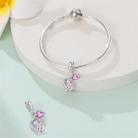 Encanto de Flamenco y Unicornio de Plata Esterlina 925 Joyería de Pulsera Original DIY para Mujeres - details 62