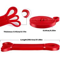 Banda de Resistencia para Fitness de 81 Pulgadas Expansor Elástico de Goma Rojo para Yoga y Gimnasio Equipo de Tensión O6A2 - details 13