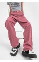 Pantalones vaqueros rosas Vintage para mujer, ropa de calle, rectos, de cintura alta, holgados, informales, pantalones de pierna ancha, pantalones vaqueros para mujer - details 3