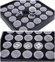 KADS 25pcs Caja de Exhibición de Arte de Uñas con Tapa Herramienta de Almacenamiento de Manicura para Salón de Uñas o Uso Personal - details 4