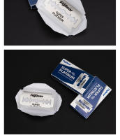 Afeitadora Clásica Nueva para Hombres con Seguridad y Plegabilidad en Acero Inoxidable Profesional para Barberos y Cuchillas de Afeitar - details 6