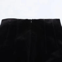 TRAFZA-faldas largas con botones de cintura alta para mujer, Falda con cremallera decorativa de un solo pecho, color negro, a la moda, para otoño, 2025 - details 5