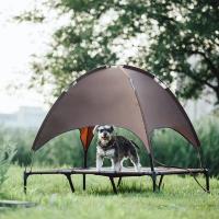 Cama elevada con dosel para mascotas, tienda de campaña portátil para perros y gatos, para el sol con dosel, para acampar al aire libre - details 1
