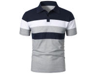 Polo de golf a rayas para hombre, camiseta de manga corta con solapa, ropa deportiva transpirable, camisetas de verano - details 10