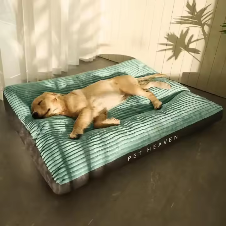 Alfombra de Cama de Perro de Veludo Montaje Completo Lavable Adecuada para Todas las Razas - 1