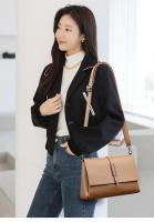 Nuevo bolso de hombro de cuero suave de moda, bolso de mujer de mensajero de múltiples capas con patrón de lichi - details 15