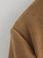 Chaqueta de mujer Chaquetas de dinero viejo Chaqueta de ante de cuero marrón Abrigo Chaqueta vintage de entretiempo Otoño Invierno Nuevo en prendas de vestir exteriores - details 6