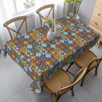 Mantel rectangular Talavera mexicano para fiesta, manteles impermeables para mesa de comedor, cocina, decoración del hogar - details 20