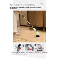 Cepillo Eléctrico Multifuncional para Limpieza del Hogar Potente Limpiador de Mano para Cocina, Baño, Vidrio Largo y Corto - details 5