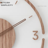 Reloj de Pared de Madera Vintage Grande Reloj Silencioso de Madera Sólida para Sala de Estar, Dormitorio, Oficina Estilo Rústico - details 2