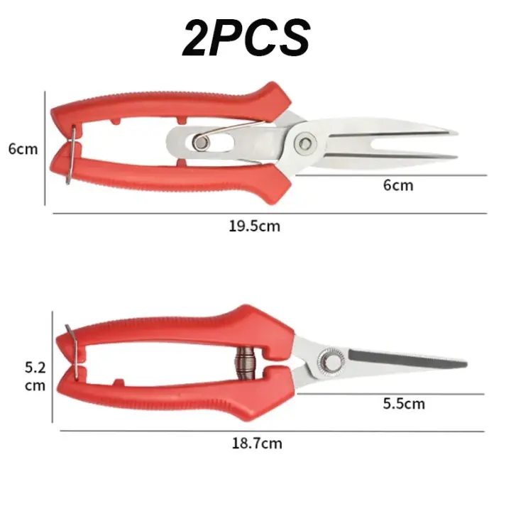 Tijeras compactas de jardín para podar ramas, cortar frutas y flores - 1