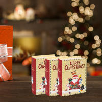 Cajas de Dulces en Forma de Libro Navideño 5Pcs Empaquetado de Regalos de Navidad para Fiestas de Cumpleaños Suministros de Decoración de Navidad - details 8