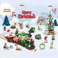 Juego de bloques de Navidad para niños, 24 días, calendario de envío, kits de bricolaje, regalos para niños a partir de 6 años - details 3