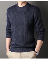 Hombre Color sólido 2024 nuevo Otoño Invierno cálido suéter de moda Casual y cómodo suéter suave - details 5