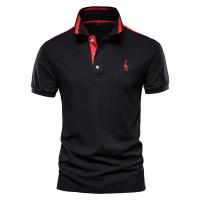 polos hombre manga corta ropa hombre día del padre Polos de algodón para hombre Polos de manga corta con bordado de jirafa para hombre Polos de diseño de marca de alta calidad Ropa para hombre - details 3
