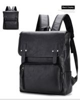 Mochila de Viaje de Ocio para Hombres Resistente al Desgaste, Patrón de Splice, Forro de Dacron, Exterior de Cuero - details 9