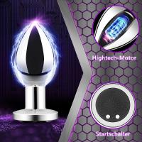 Vibrador de enchufe masajeador de Metal, vibrador de velocidad de 10 frecuencias, estimulador masajeador, Juguetes sexuales para adultos para hombres y mujeres - details 1