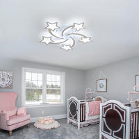 Goeco LED Moderno Nórdico Brillo de 6700LM Blanco 65*65*9.5 CM Iluminación Decorativa Eficiente en Energía - details 8