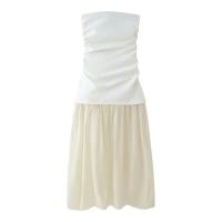 Vestido de moda de nuevo estilo para mujer con diseño de retazos, sin tirantes y cuello recto 3152373 - details 0