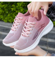 Zapatos de running mujeres 2024 casual suela suave zapatillas transpirables zapatos individuales fly weave mesh top zapatos venta al por mayo - details 13