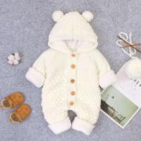 Ropa de bebé recién nacido, Cárdigan con capucha, Ropa de moda para bebés y niños pequeños, Otoño e Invierno - details 2
