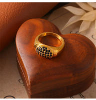 Los anillos de lujo de desplazamiento de moda con las incorporaciones de Diamantes de Colores, Maple de Titanium, Joyas Clásicas y exquisitas de anillos de pendientes para Mujeres - details 13