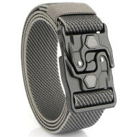 Nuevo estilo Cinturón informal de punto para hombre Diseño innovador de desmontaje rápido, cinturón táctico con hebilla de aleación, estilo informal para exteriores, desplazamientos, informal - details 24