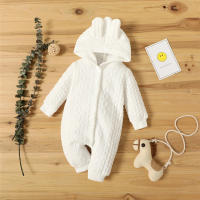 Bodysuit De Invierno Para Bebé Recién Nacido Niño Y Niña Con Capucha Camiseta Larga Suéter Romper Unisex Ropa Cálida Para Otoño E Invierno - details 6
