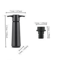 Bomba de plástico para ahorro de vino, sellador de botellas duradero con 10 tapones de vacío, reutilizable, para todas las botellas de vino estándar - details 0