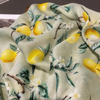 Nueva moda, suave bufanda de viscosa Floral con árbol de limón, chal bohemio elegante con flecos finos para mujer, perfecto para viajes y Hijab musulmán informal 2025 - details 11